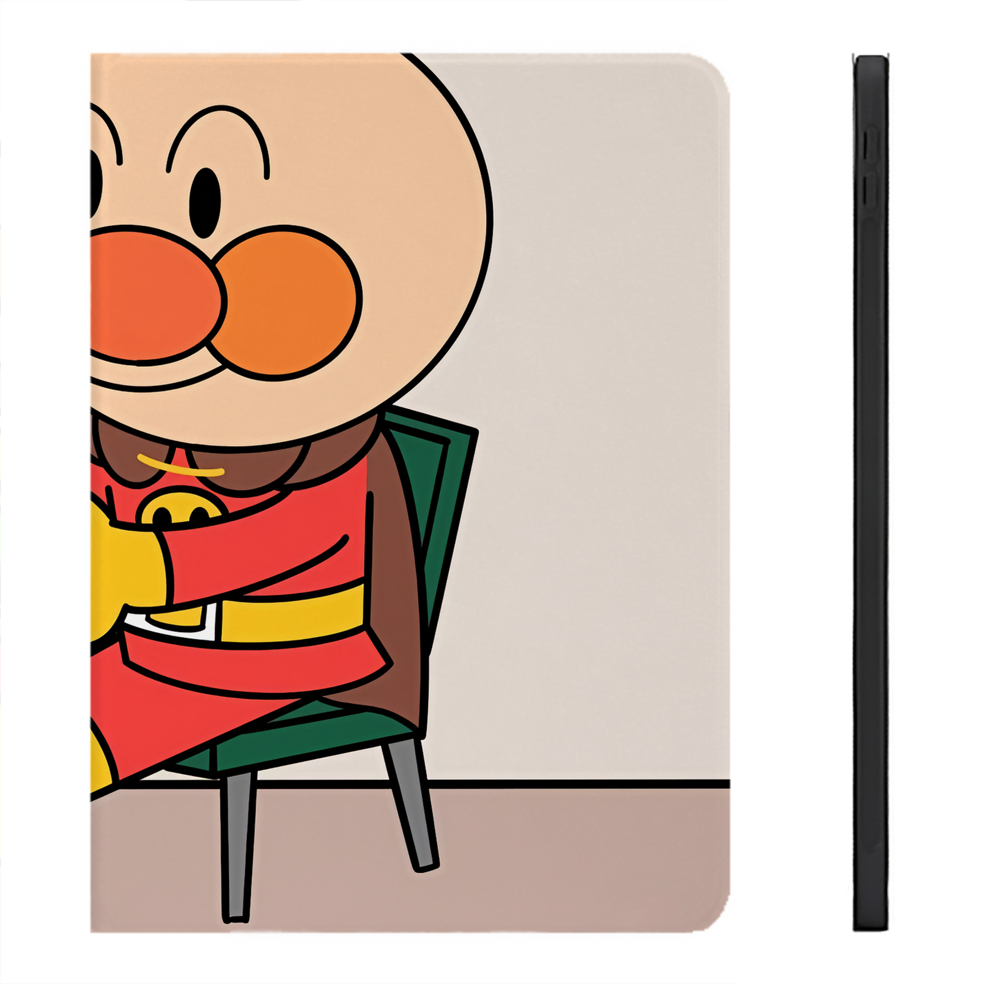（画像用） アンパンマン Anpanman IPadケース ペンホルダー付き ブックスタイルデザイン